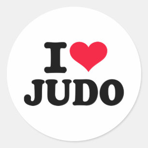 Adesivo Eu amo o judo