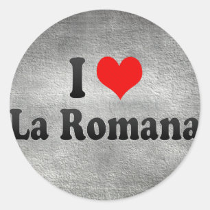 Adesivo Eu amo o La Romana, República Dominicana