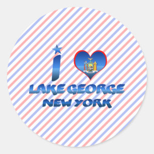 Adesivo Eu amo o Lago George, Nova York