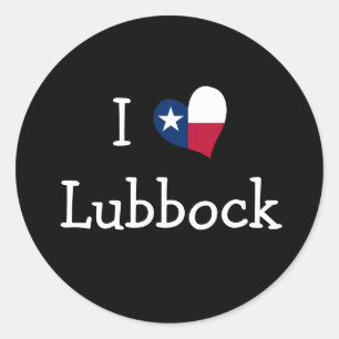 Adesivo Eu amo o Lubbock Texas