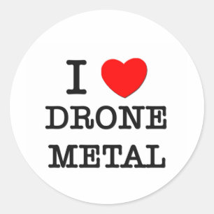 Adesivo Eu amo o metal do zangão