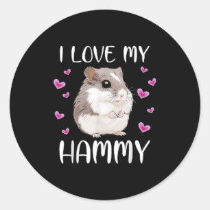 Adesivo Eu Amo O Meu Pet De Hammy, Custa Chinesa, De Hammy