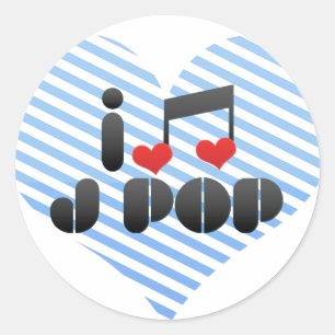 Adesivo Eu amo o pop de J