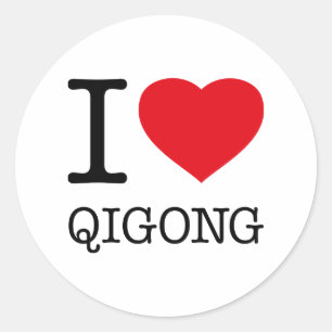 ADESIVO EU AMO O QI GONG