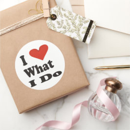 Adesivo Eu Amo O Que Eu Faço