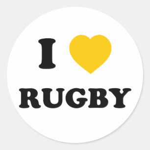 Adesivo Eu amo o rugby