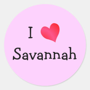 Adesivo Eu amo o savana