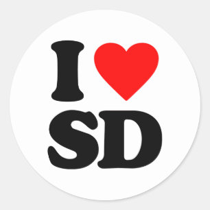 ADESIVO EU AMO O SD