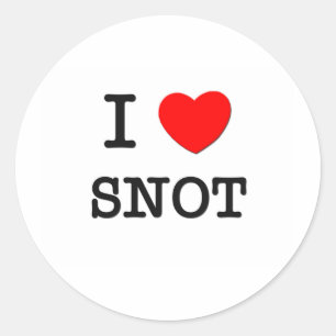 Adesivo Eu amo o Snot