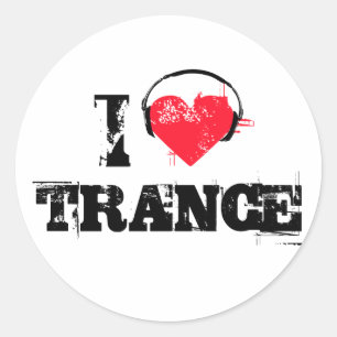 Adesivo Eu amo o trance
