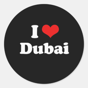 Adesivo Eu amo o Tshirt de Dubai