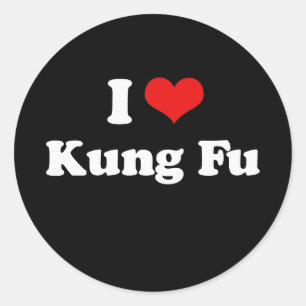 Adesivo Eu amo o Tshirt de Kung Fu