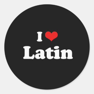 Adesivo Eu amo o Tshirt Latin
