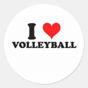 Adesivo Eu amo o voleibol