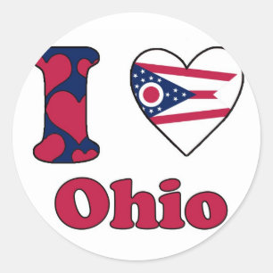Adesivo Eu amo Ohio