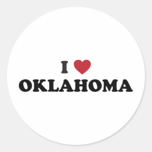Adesivo Eu amo Oklahoma