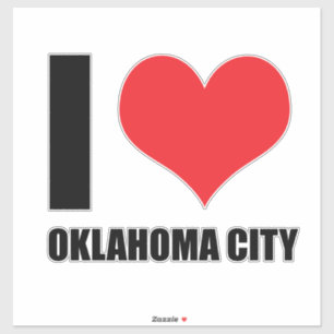 Adesivo Eu amo Oklahoma City