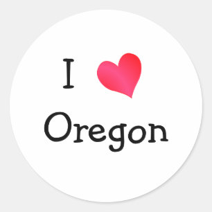 Adesivo Eu amo Oregon