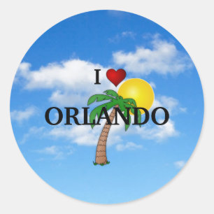 Adesivo Eu Amo Orlando