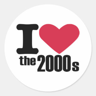 Adesivo Eu amo os anos 2000