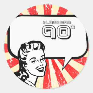 ADESIVO EU AMO OS ANOS 90