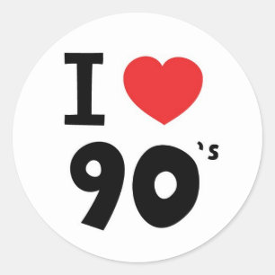 Adesivo Eu amo os anos noventa