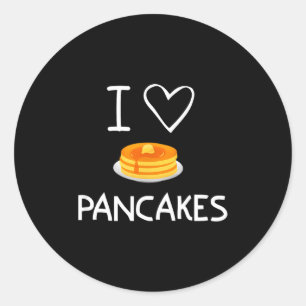 Adesivo Eu Amo Panquecas de Amor, Divertido, Piadas, Sarcá