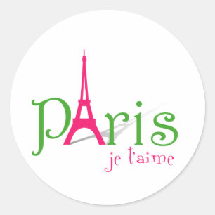 Adesivo Eu amo Paris