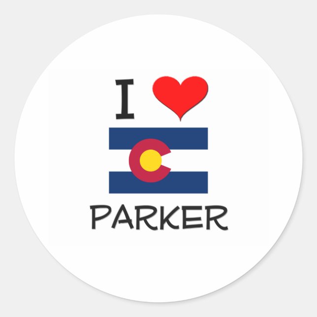 Adesivo Eu Amo PARKER Colorado (Frente)