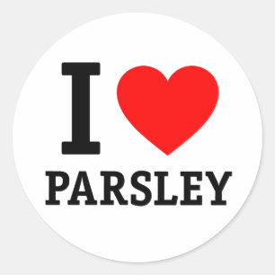 Adesivo Eu Amo Parsley