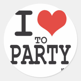 Adesivo eu amo party