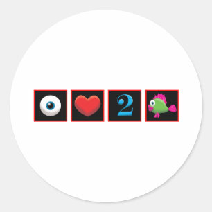 ADESIVO EU AMO PEIXAR