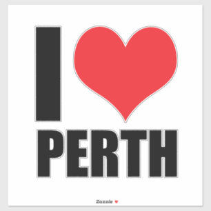 Adesivo Eu amo Perth