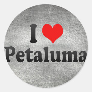 Adesivo Eu amo Petaluma, os Estados Unidos