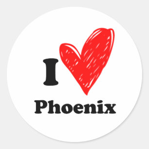 Adesivo Eu amo Phoenix