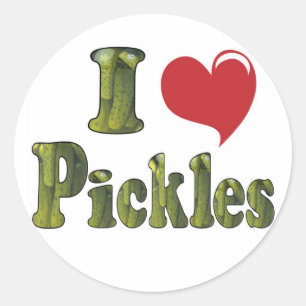 Adesivo Eu Amo Picles