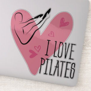 Adesivo EU AMO PILATAS Pilates Rocker Pose