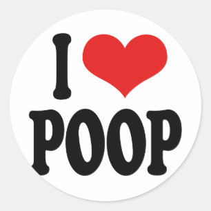 Adesivo Eu Amo Poop