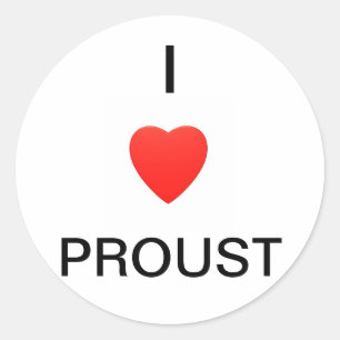Adesivo Eu Amo Proust