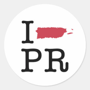 Adesivo Eu amo Puerto Rico