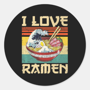 Adesivo Eu Amo Ramen Japonês Cute Kawaii Anime Gifts Girl