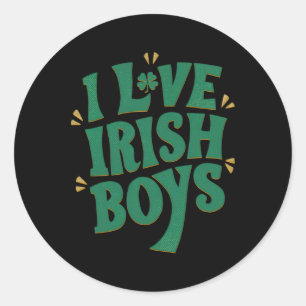 Adesivo Eu Amo Rapazes Irlandeses Eu Adoro Rapazes Irlande