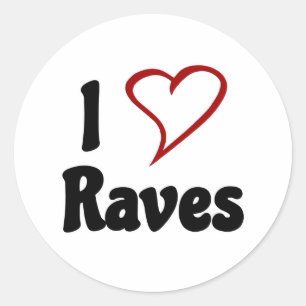 Adesivo Eu Amo Raves
