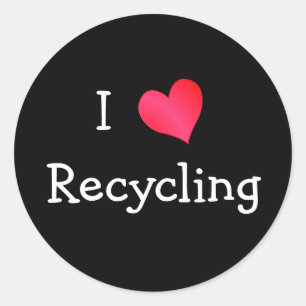 Adesivo Eu amo recicl