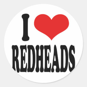 Adesivo Eu amo Redheads