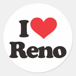 Adesivo Eu amo Reno