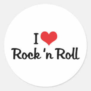 Adesivo Eu Amo Rock 'n Roll