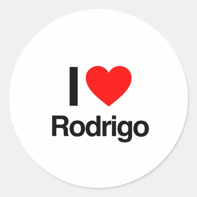 Adesivo eu amo rodrigo (Frente)