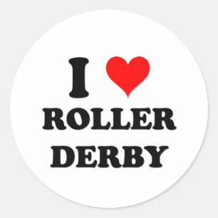 Adesivo Eu Amo Roller Derby