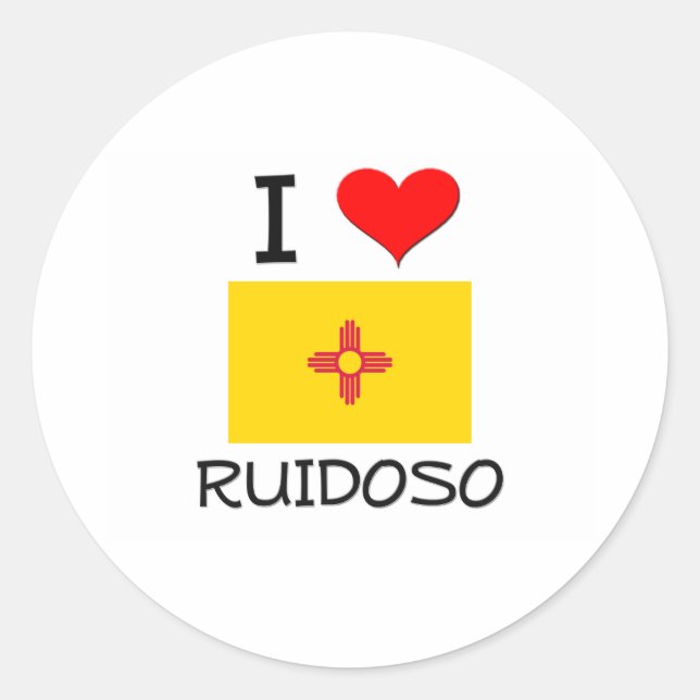 Adesivo Eu Amo Ruidoso Novo México (Frente)